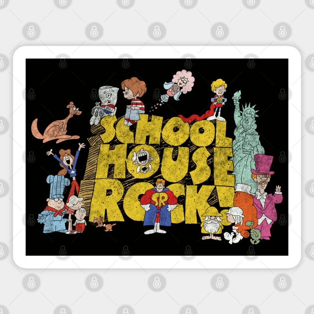 School House Rock - distressed Magnet by ThirteenthFloor